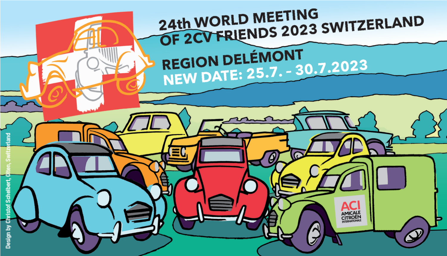 24th World Meeting of 2CV Friends 2023 Switzerland